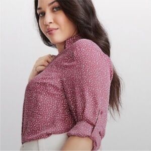 Maurice’s Elegant Pink Floral Women's Top